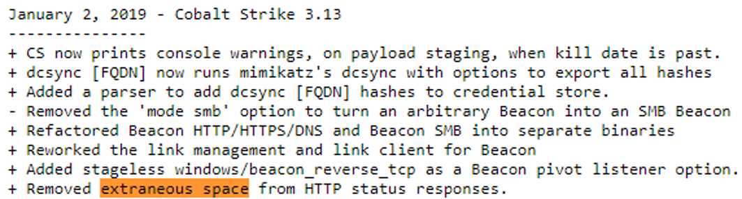 changelog
