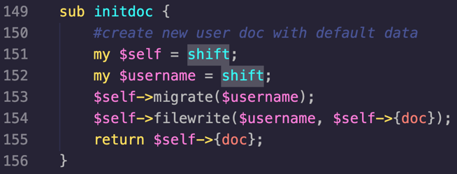 initdoc Function